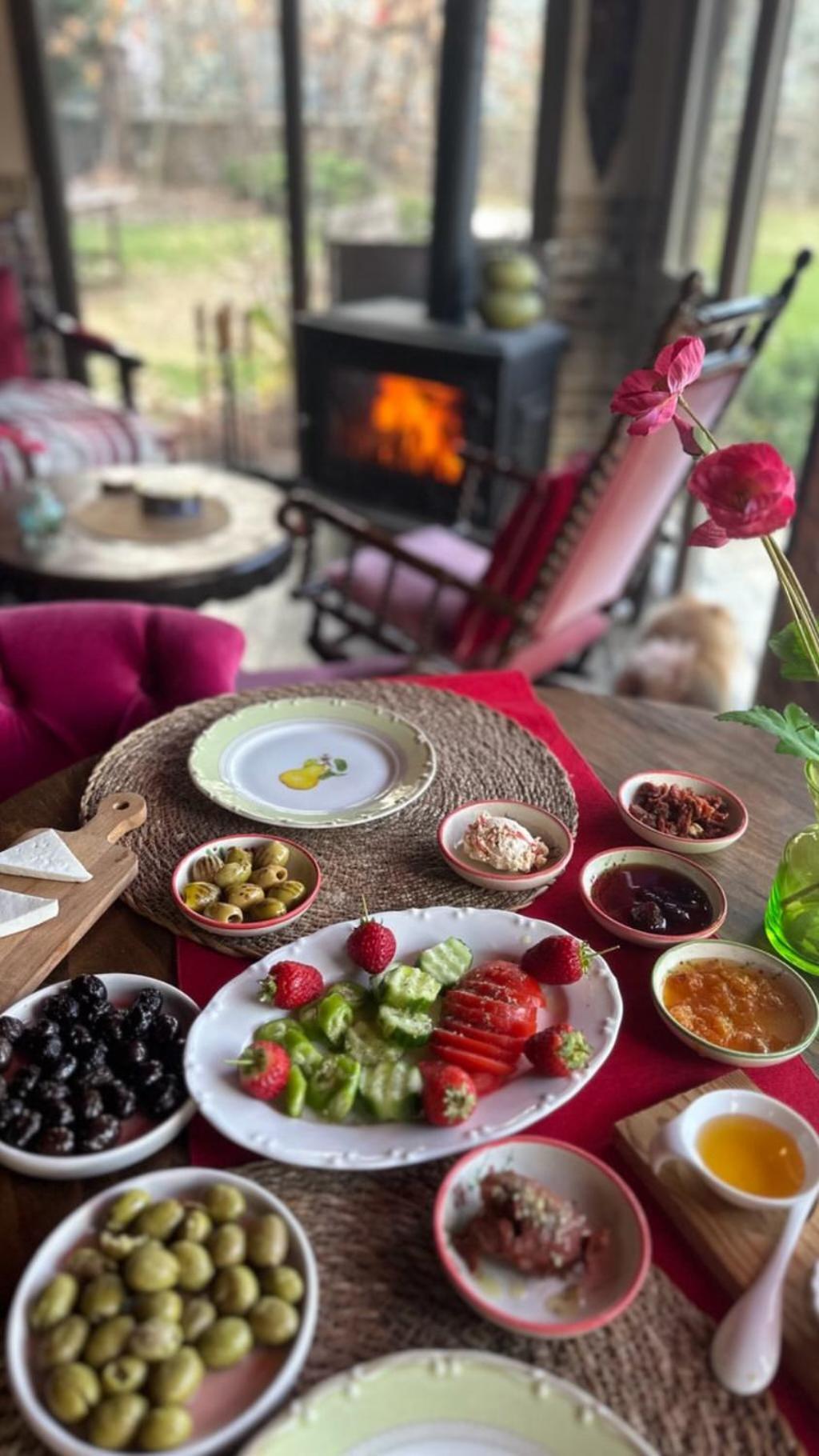 Seyyah Cafe Bungalows Aliaga Ngoại thất bức ảnh
